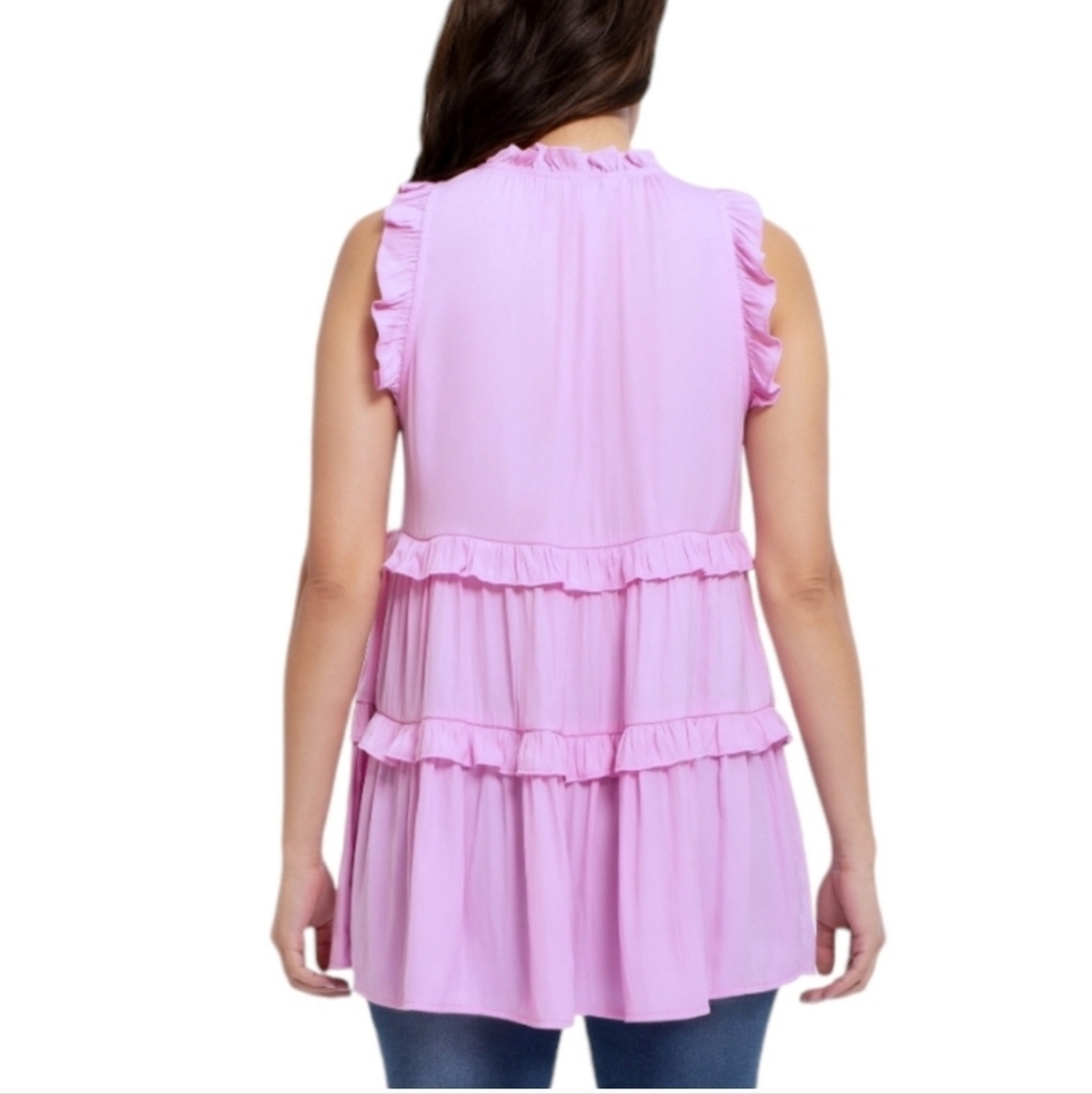 NWT Destination Maternity Tiered Sleeveless Top - Picture 4 of 4